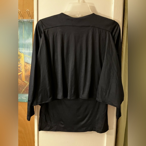 COS Black Layered Long Sleeve Top - Picture 4 of 5